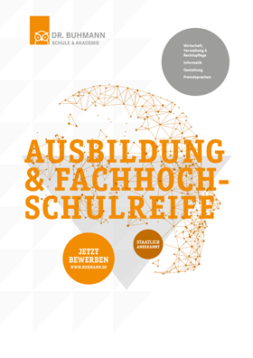 Titelblatt der Informationsbroschüre "Ausbildung und Fachhochschulreife"