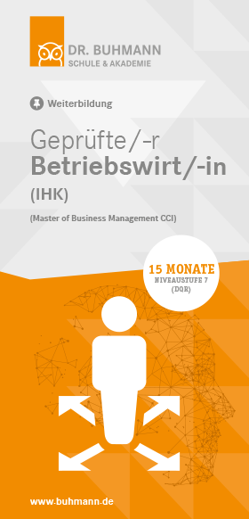 Titelblatt des Flyers "Geprüfte/-r Betriebswirt/-in (IHK)"